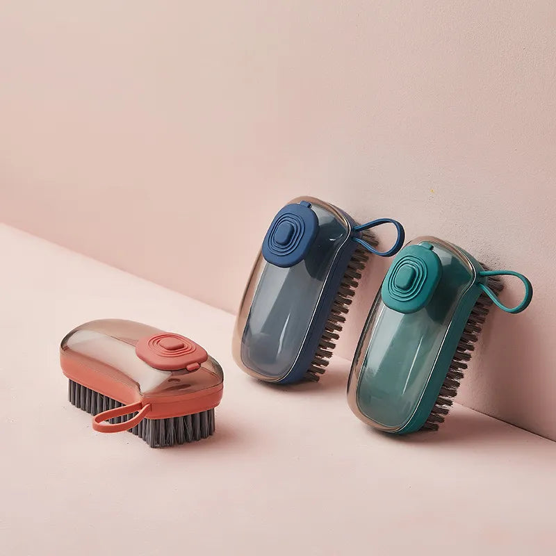 Cartufy™ Multifunctional Automatic Liquid Dispensing Cleaning Brush