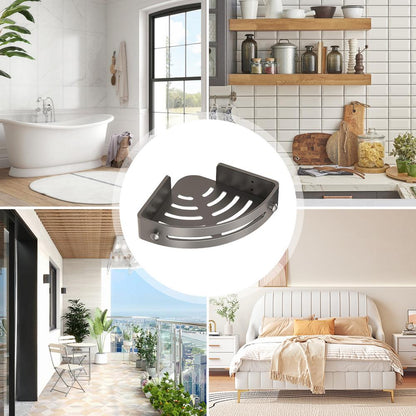 Cartufy™ Rustproof Space Aluminum Bathroom Triangle Shelf