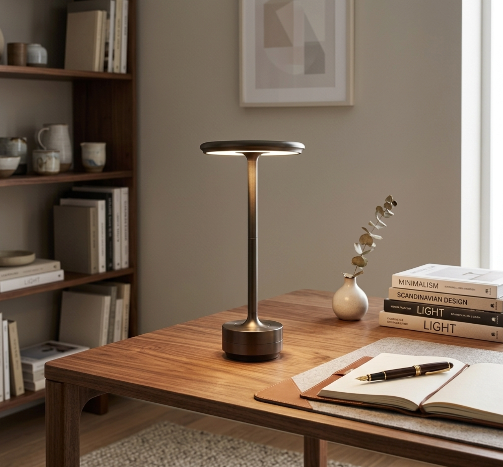 Stockholm Wireless LED Table Lamp | Touch-Control Dimmer Light
