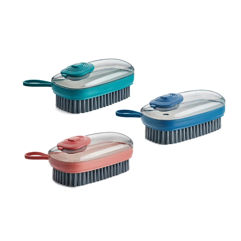 Cartufy™ Multifunctional Automatic Liquid Dispensing Cleaning Brush