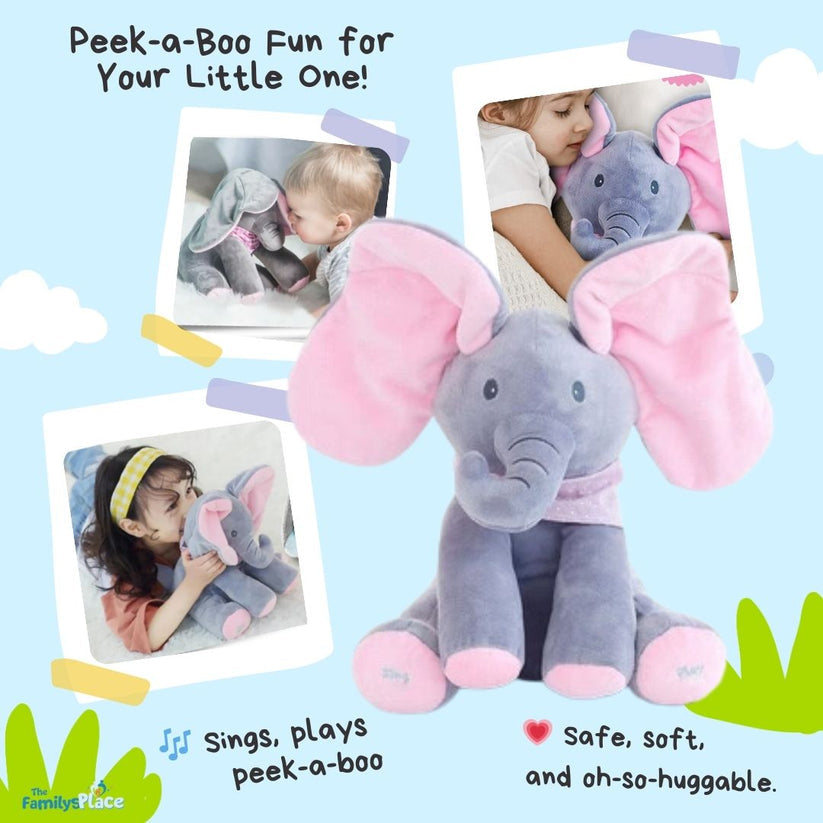 Cartufy™ Peek-a-Boo Talking Elephant