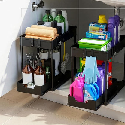 Cartufy™ 2-Tier Under Sink Organiser