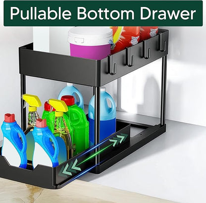 Cartufy™ 2-Tier Under Sink Organiser