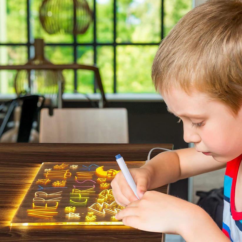 Cartufy™ LED Drawing Board | Screen-Free Creative Art Toy for Kids & Toddlers