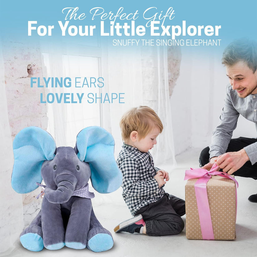 Cartufy™ Peek-a-Boo Talking Elephant