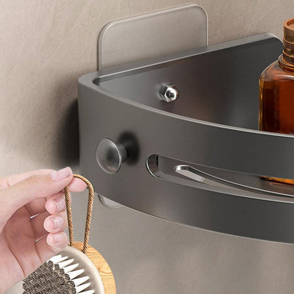 Cartufy™ Rustproof Space Aluminum Bathroom Triangle Shelf