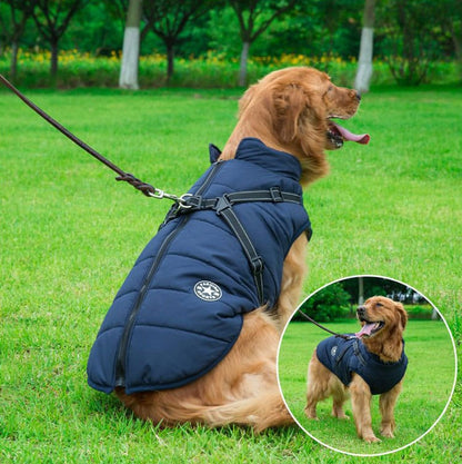 Cartufy™  Waterproof Winter Jacket with Built-in Harness