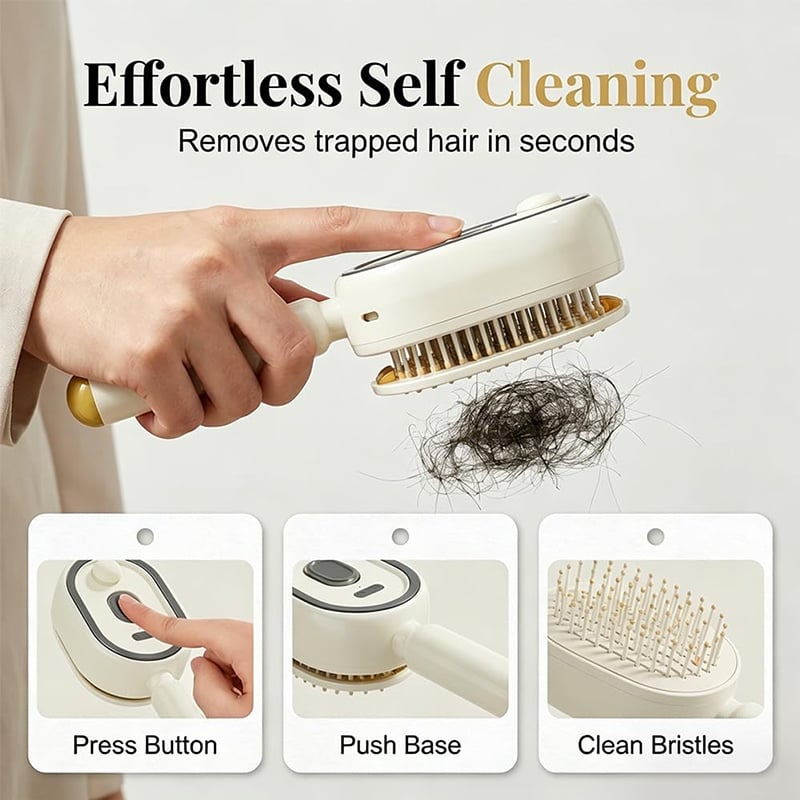 Cartufy™ Dual-Sided Undercoat Rake for Dogs & Cats
