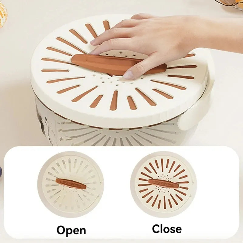 Cartufy™ Foldable Fruit Drain Basket & Refrigerator Crisper Box