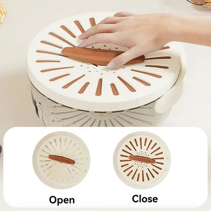 Cartufy™ Foldable Fruit Drain Basket & Refrigerator Crisper Box