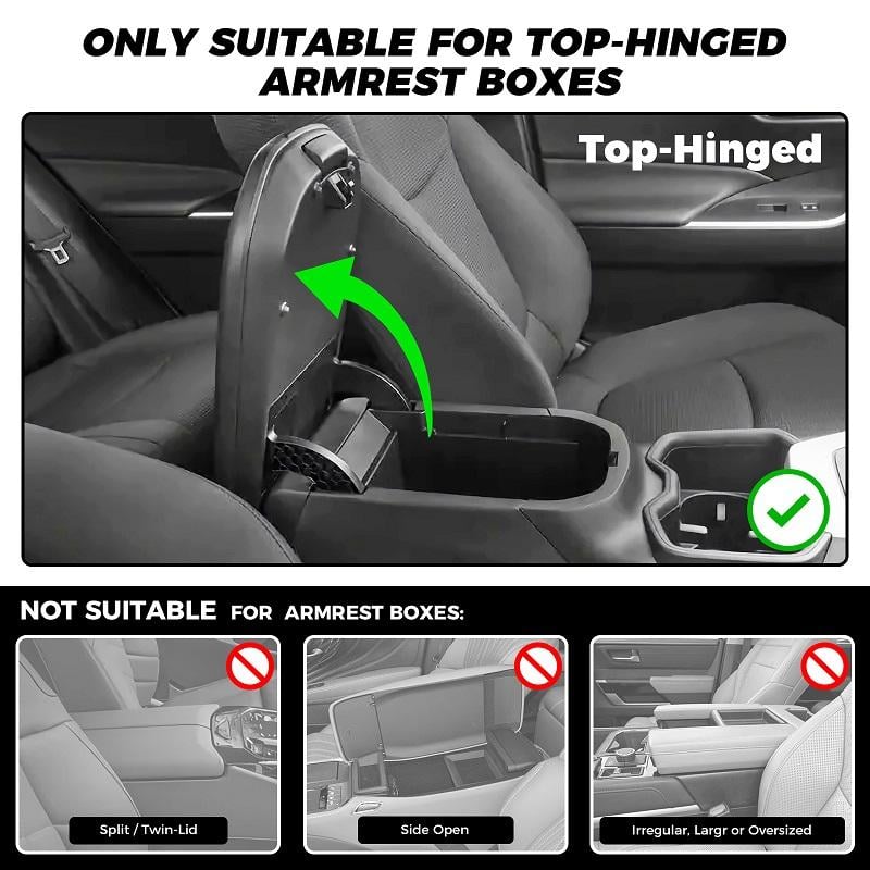 Multifunctional Car Armrest Cushion Organizer | PU Leather