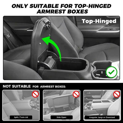 Multifunctional Car Armrest Cushion Organizer | PU Leather