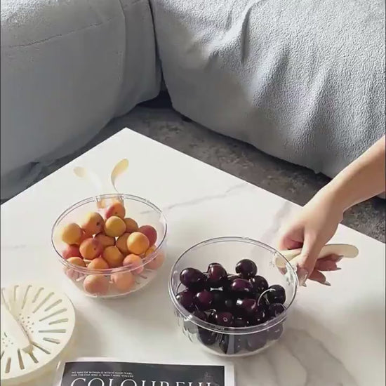 Cartufy™ Foldable Fruit Drain Basket & Refrigerator Crisper Box