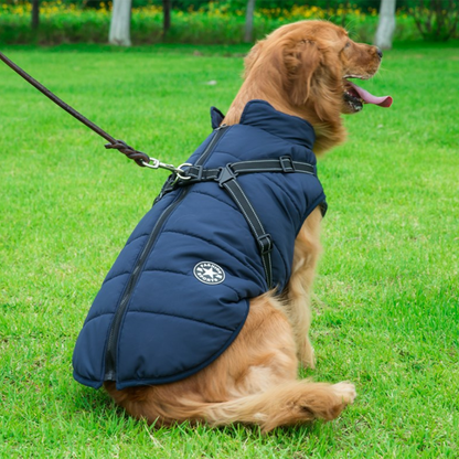Cartufy™  Waterproof Winter Jacket with Built-in Harness