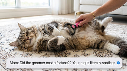 Cartufy™ Dual-Sided Undercoat Rake for Dogs & Cats